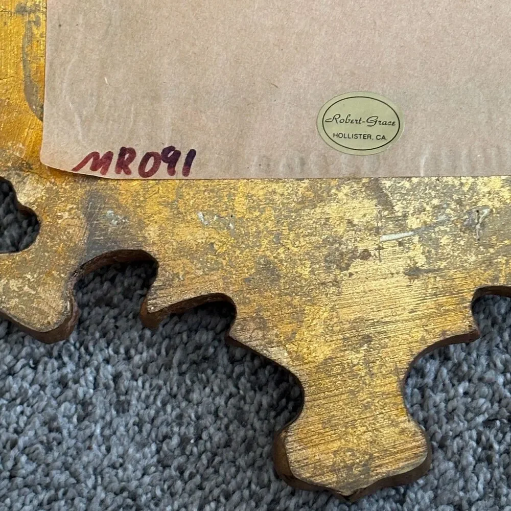 Antique Italian Gilded Gold Hand Carved Mirrors Italy 1890's MR 091 Robert Grace